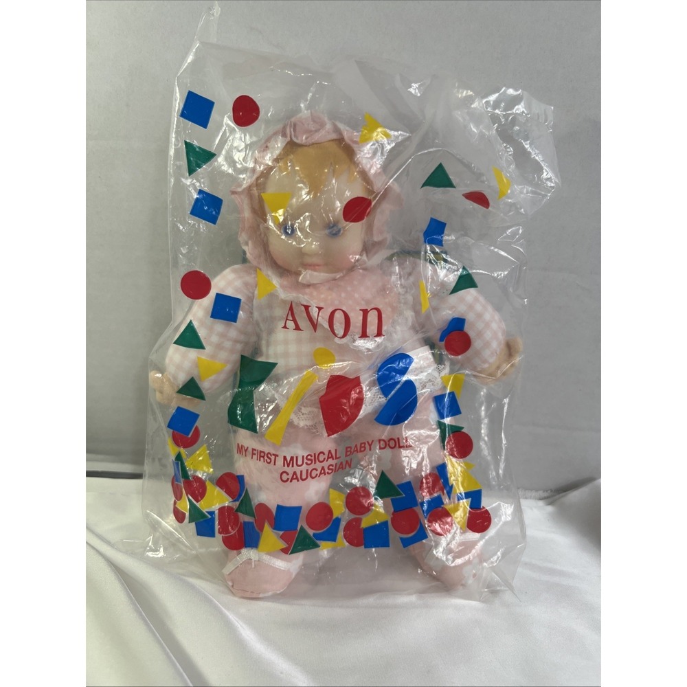 Vinatge Avon 1996 My First Musical Baby‎ Doll Caucasian New In Plastic Nostalgia
